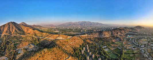 Panorámica Cordón Manquehue 30x80 cm